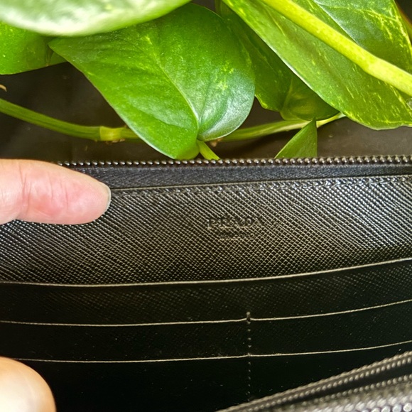 PRADA Tessuto Nero (Black) Nylon Continental Wallet - Picture 8 of 9